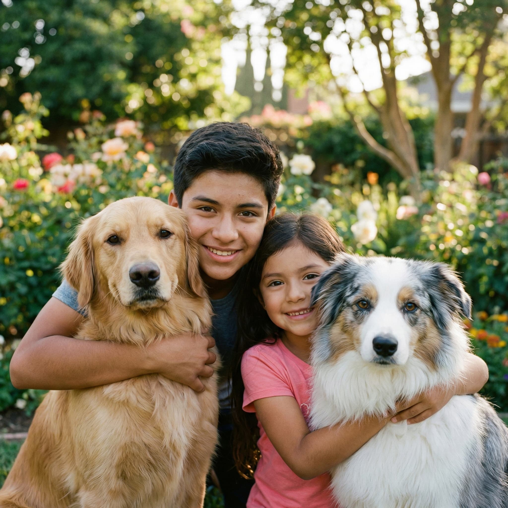 Momento feliz con mascota